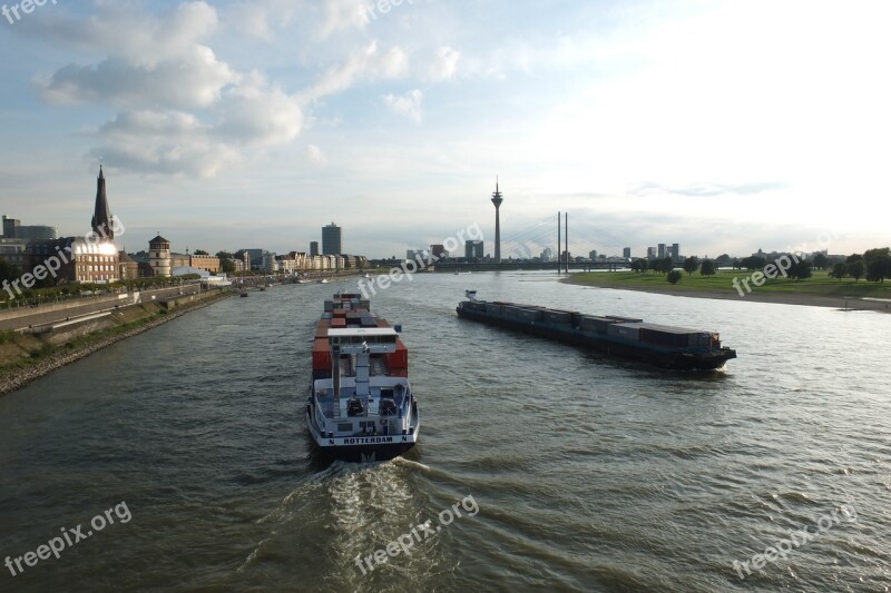 Rhine Niederrhein River Current Waters