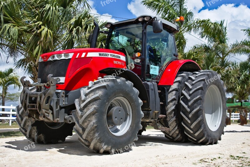 Low Angle Tractor Big Heavy Vehicle