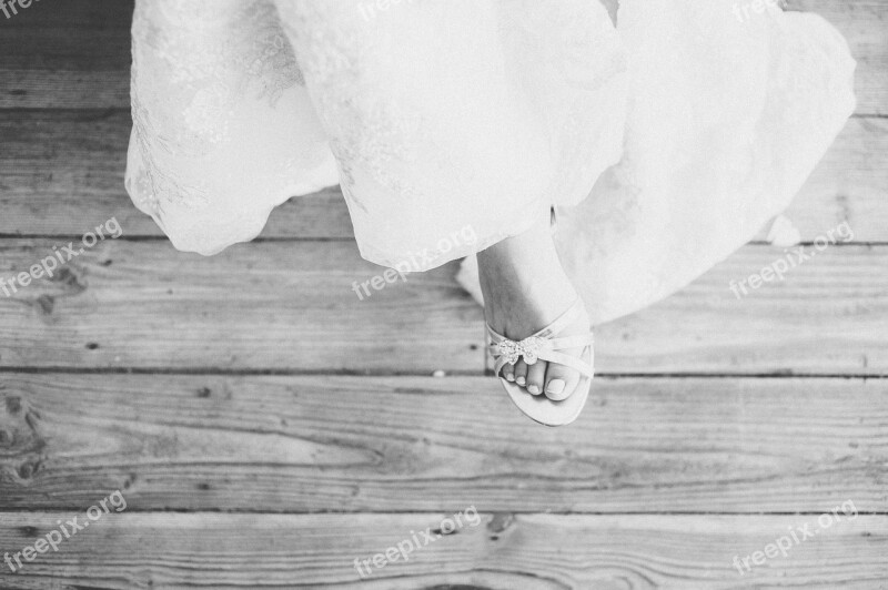 Wedding Shoes Toes Free Photos