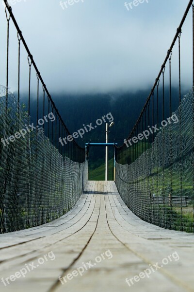 Bridge Suspension Bridge Travel The Carpathians Tourism