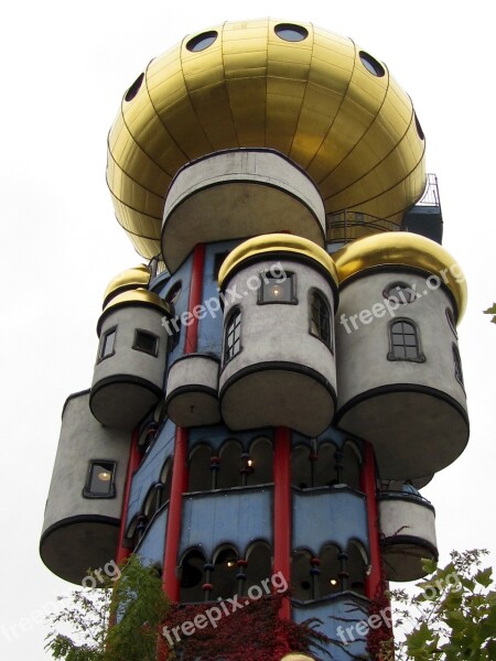 Hundertwasser Building Architecture Free Photos