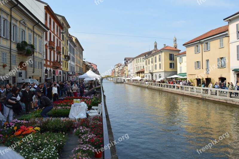 Naviglio Waters Milan Free Photos