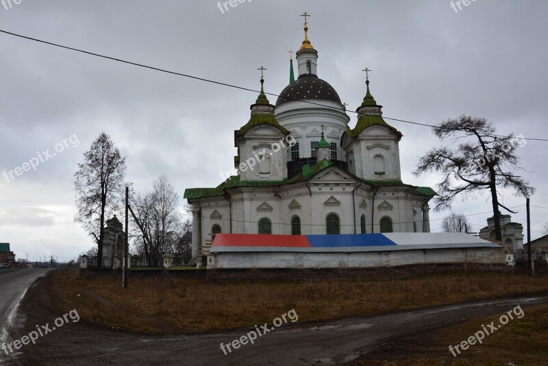 Church The Old Church Autumn Russia It's A Nasty Day