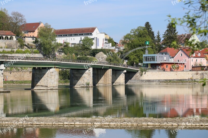 Waters River Reflection Lake Bridge