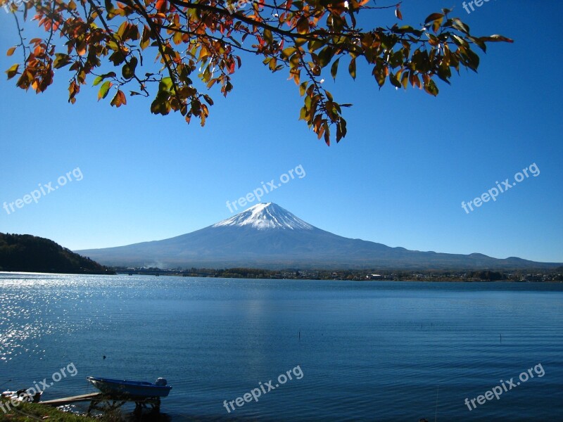 Waters Mountain Journey Any Person Not Mount Fuji,japan