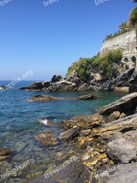 Liguria Sea Italy Genoa Summer