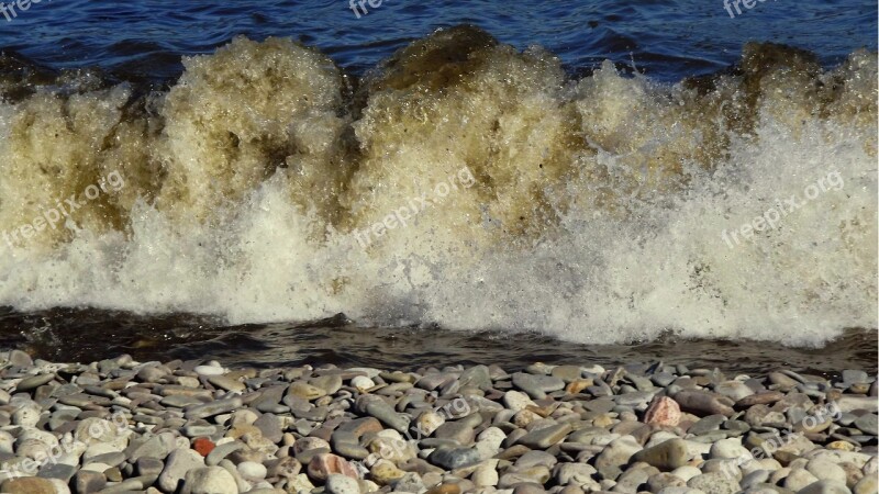 Monolithic Part Of The Waters Sea Nature The Coast Beach