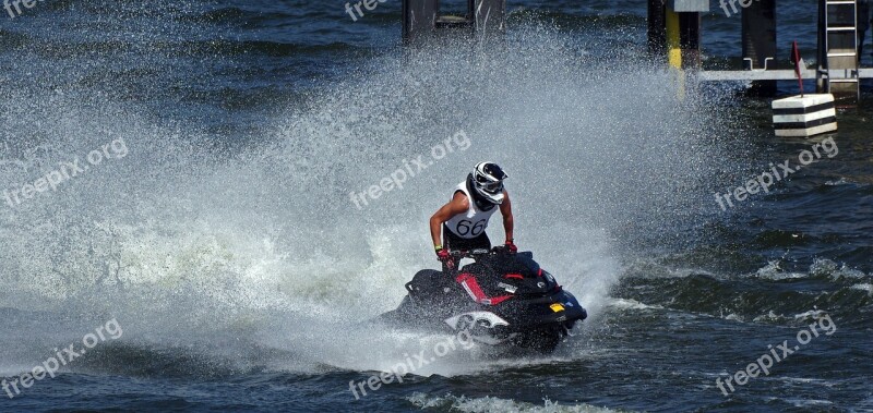 Jet Boat Water Sports Motor Boat Race Competition Sport