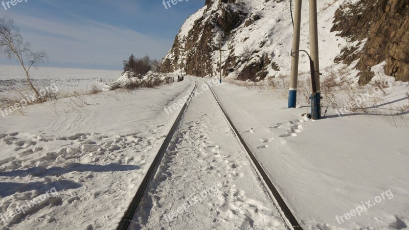 Irkutsk Lake Baikal Trans-siberian Railway Rails Free Photos