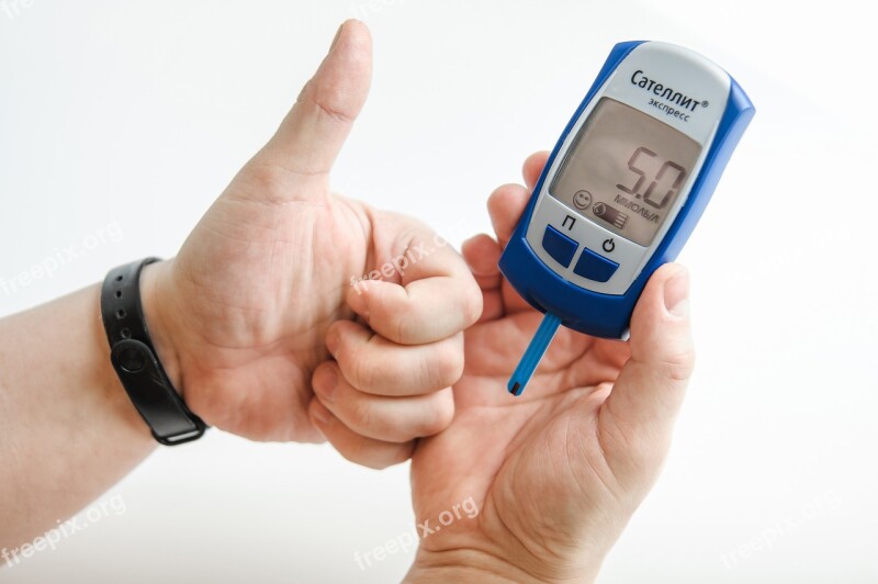 Hand Diabetes The Meter Satellite Express Elta