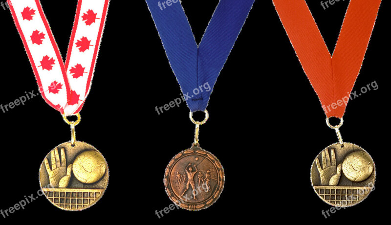 Medal Volleyball Victory Sports Game