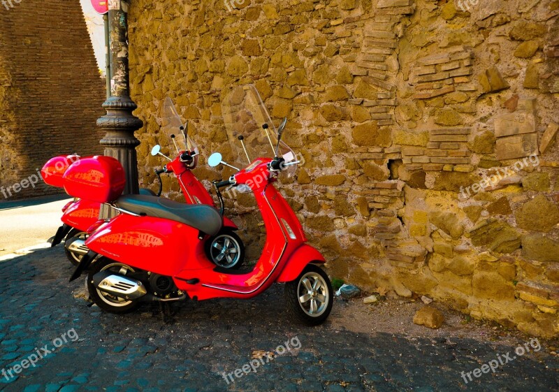 Transportation System Travel Italy Scooters Vespa