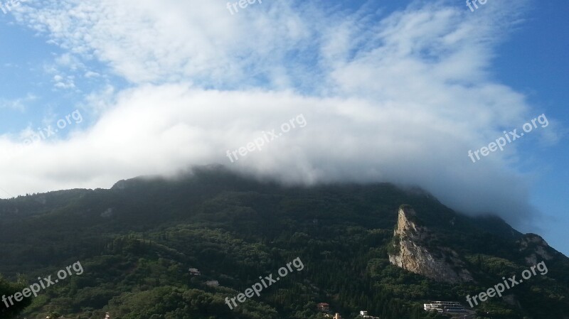 Panoramic Mountain Nature Sky Landscape