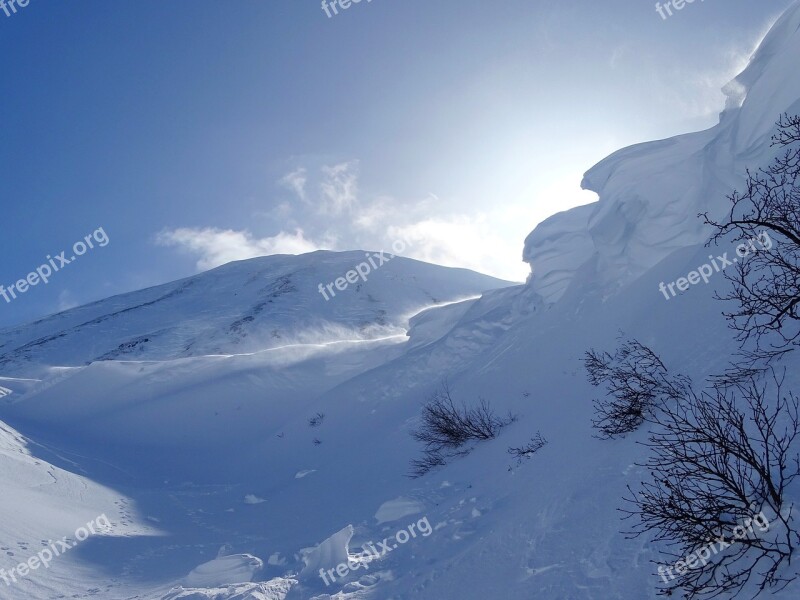 Winter Snow Frost Snow Cornices Silt