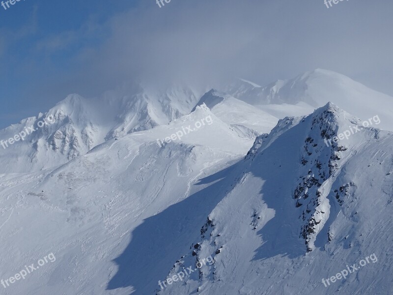 Mountains Ridge Valley Nature Height