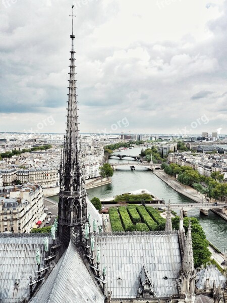 Cathedral Architecture River Paris France