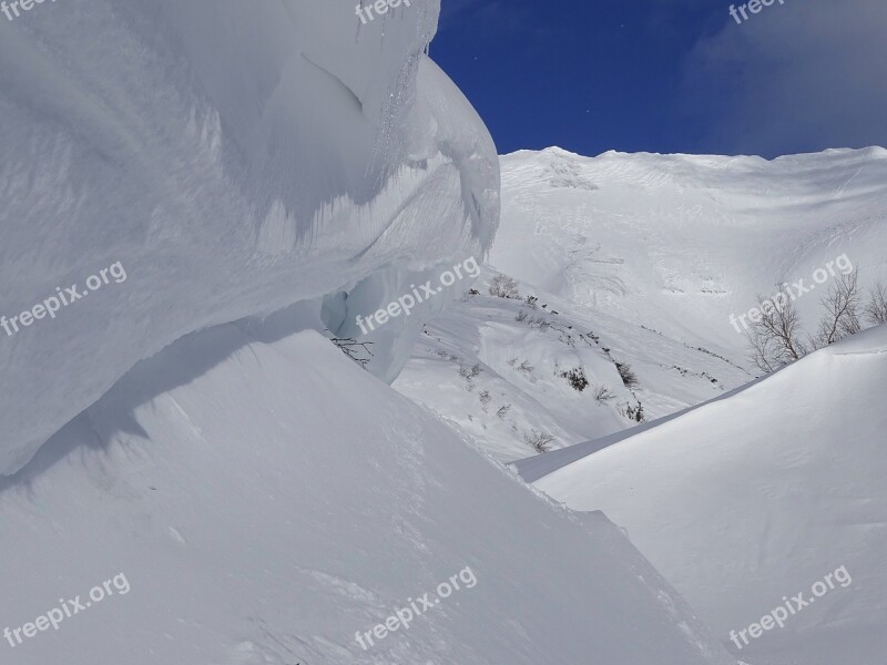 Winter Snow Frost Snow Cornices Silt