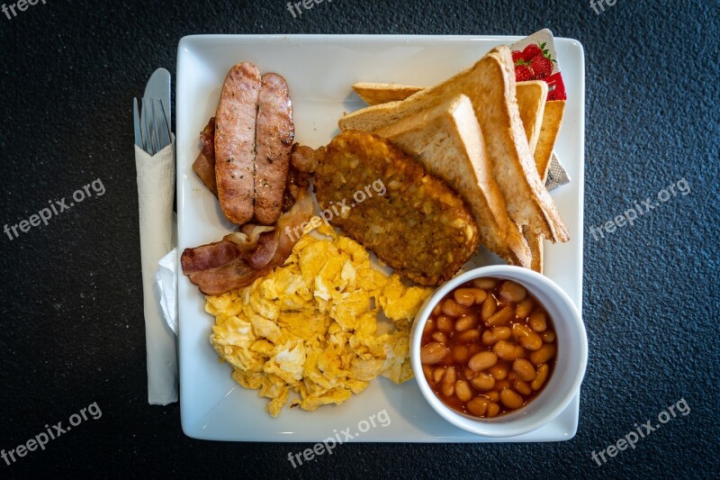 Breakfast Toast Food Morning Bread