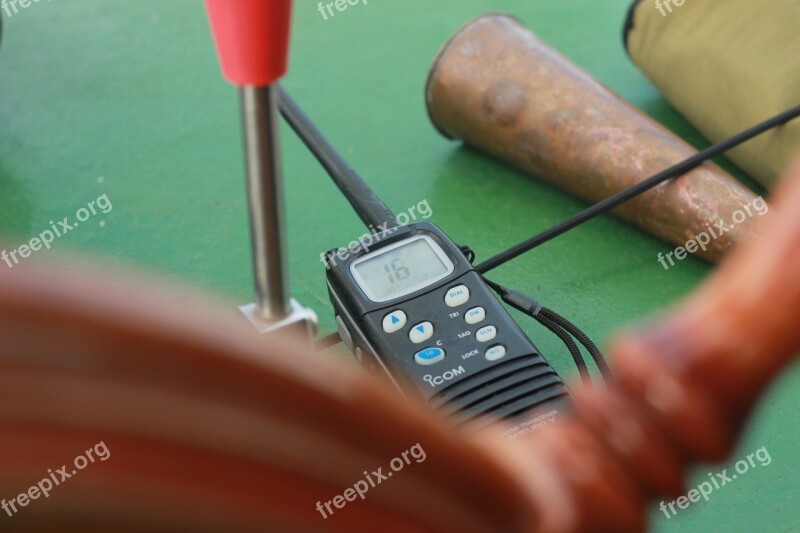 Vhf Handhold Vhf Horn Boat Free Photos