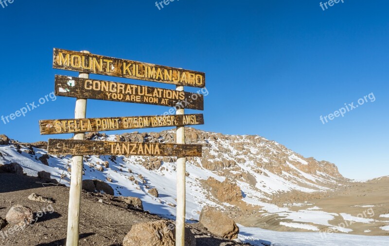 Stella Point Kilimanjaro Glacier Mountain Expedition