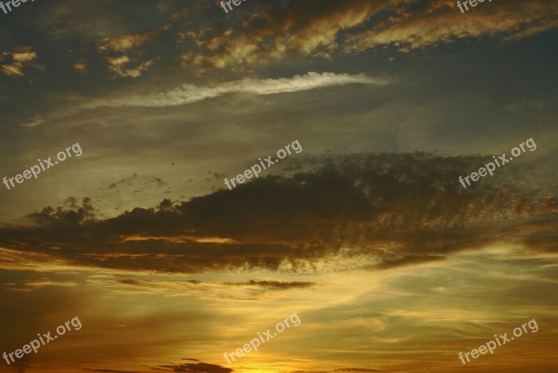 Sky Clouds Altocumulus Summer August