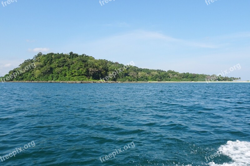 Island Smith Aerial Bay Sea Andaman