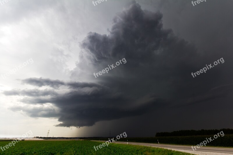 Super Cell Cumulonimbus Storm Hunting Meteorology Thunderstorm