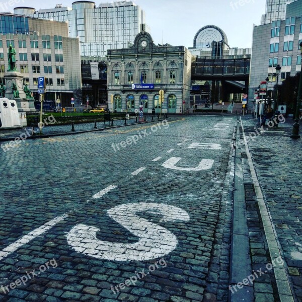 Big City Urban Road Urban Area Sidewalk Architecture