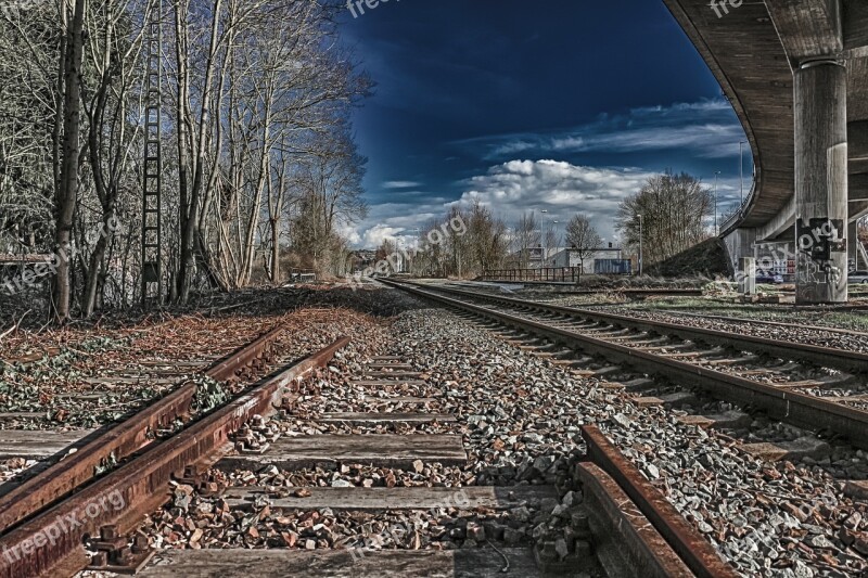 Railway Line Railway Train Hdr Rails