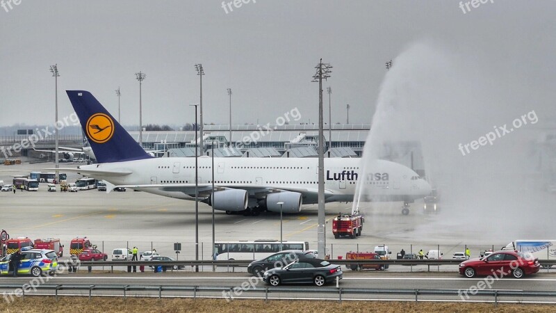 Travel Transport System Waters Airport Sky