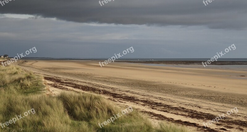 Beach Stormy Sky Nature Sand Outdoor