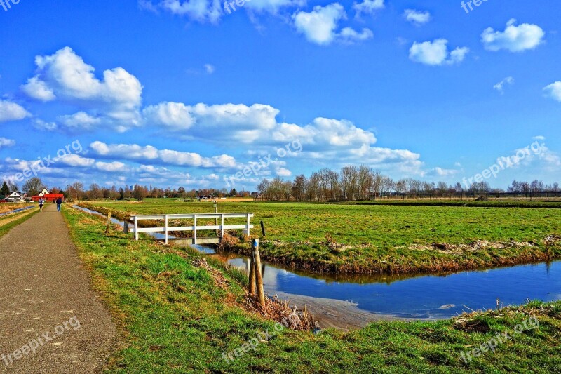 Water Waterway Field Gate Road