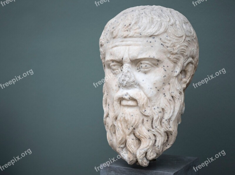 Plato Sculpture Art Statue Ancient