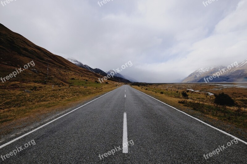 Road Asphalt Highway Tourism Nature