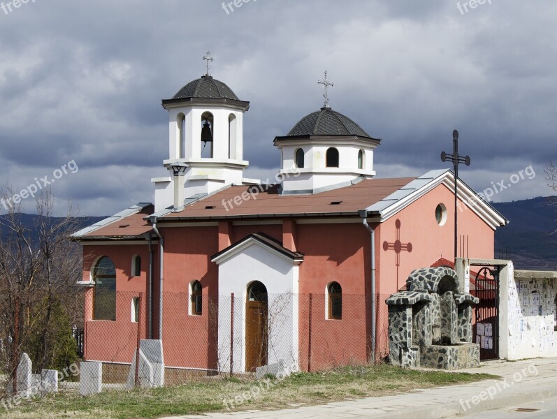 Spring Easter Cross Village Orthodox