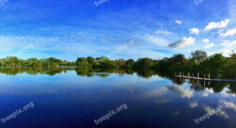 Reflection Water Lake Nature Panoramic