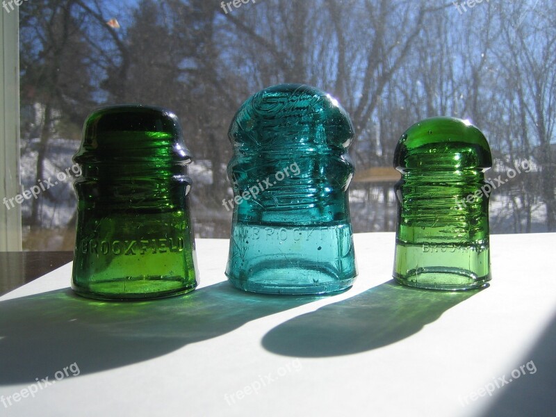 Insulator Color Glass Reflection Colorful