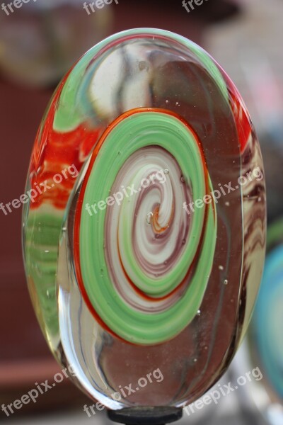 Sample Abstract Glass Ornament Decoration