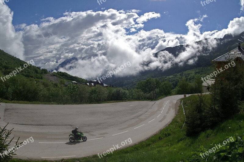 Motorbike Cruising Riding Bike Nature