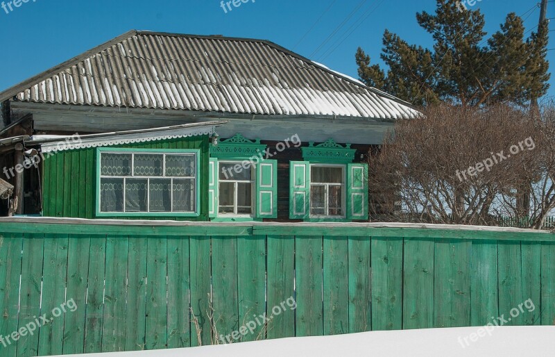 Lake Baikal Wooden House Closing Free Photos