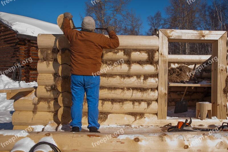 Siberia Irkutsk Wooden House Carpenter Free Photos