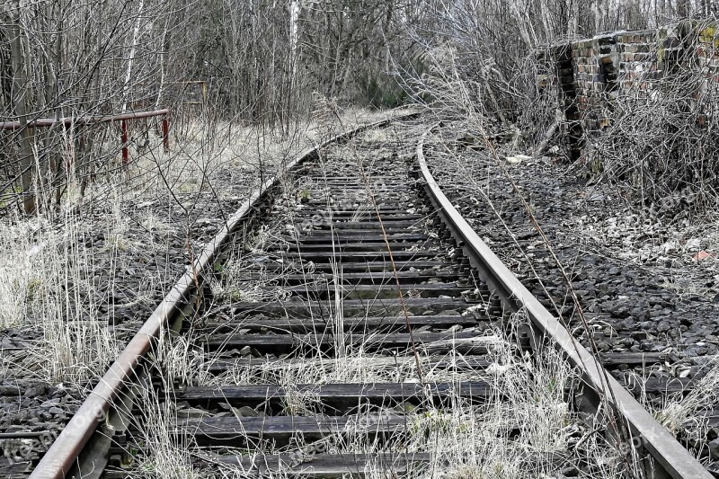 Track Railroad Track Old Shut Down Railway