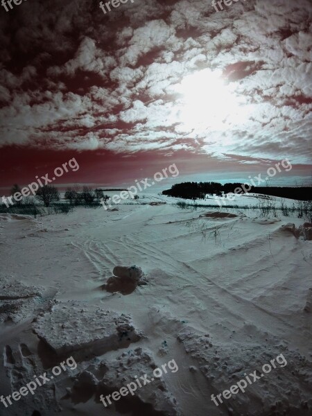 Snow Winter Frozen Travel Landscape