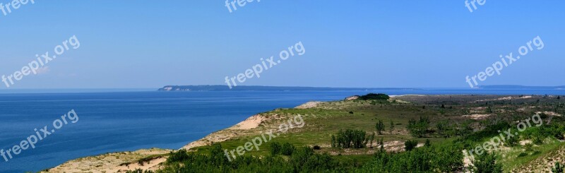 Lake Panoramic Nature Water Beach