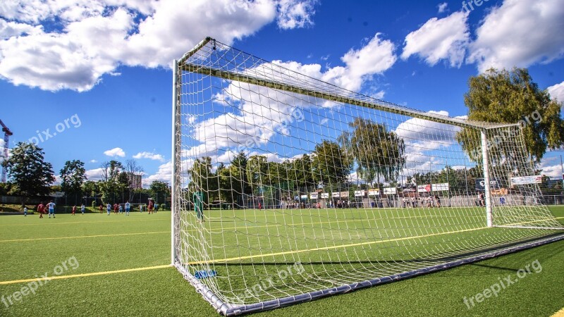 Football Goal Goal Line Artificial Turf Sports Ground