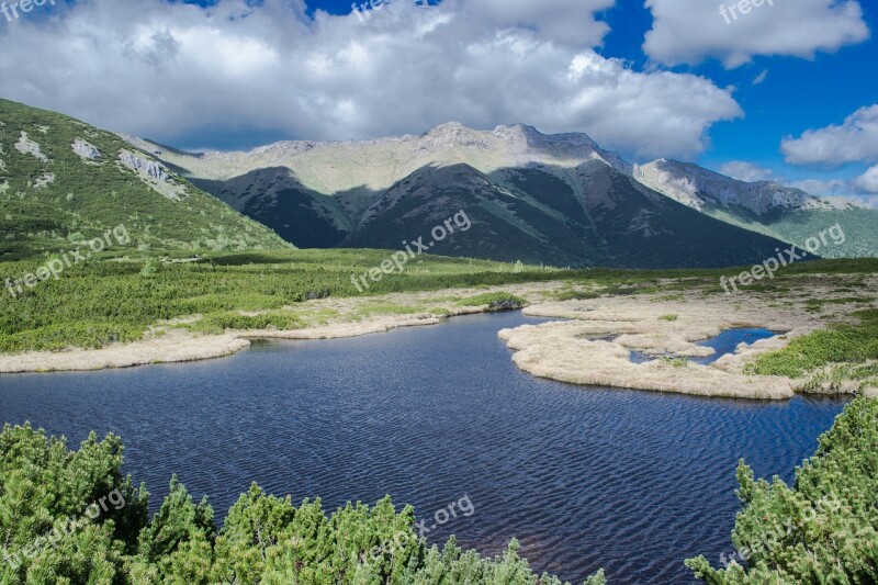 High Tatras Mountain Lake Sky Mountains Nature