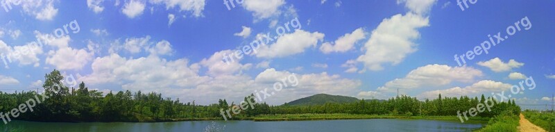 A Bird's Eye View Nature Summer Landscape Sky