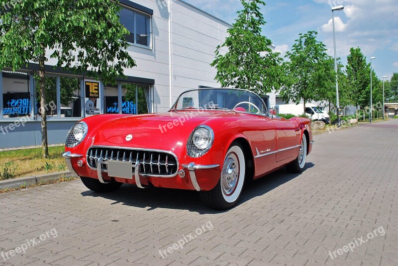 Auto Chevrolet Oldtimer Cabriolet Vehicle