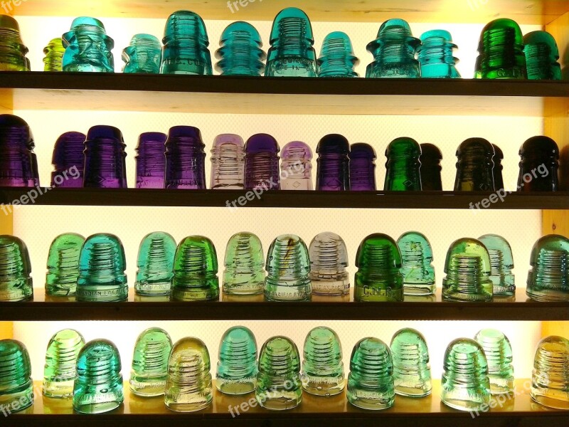 Shelf Stock Collection Insulators Glass