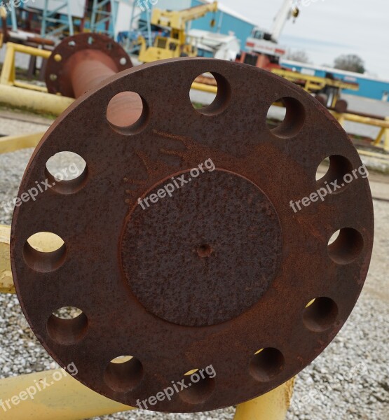 Steel Round Iron Rusty Wheel